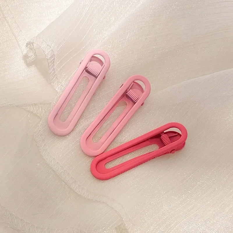 3pcs Seamless Hair Clip Candy Color Hairpin Styling Barrette Makeup Tools Headband Clips Fashion Hair Accessories for Women