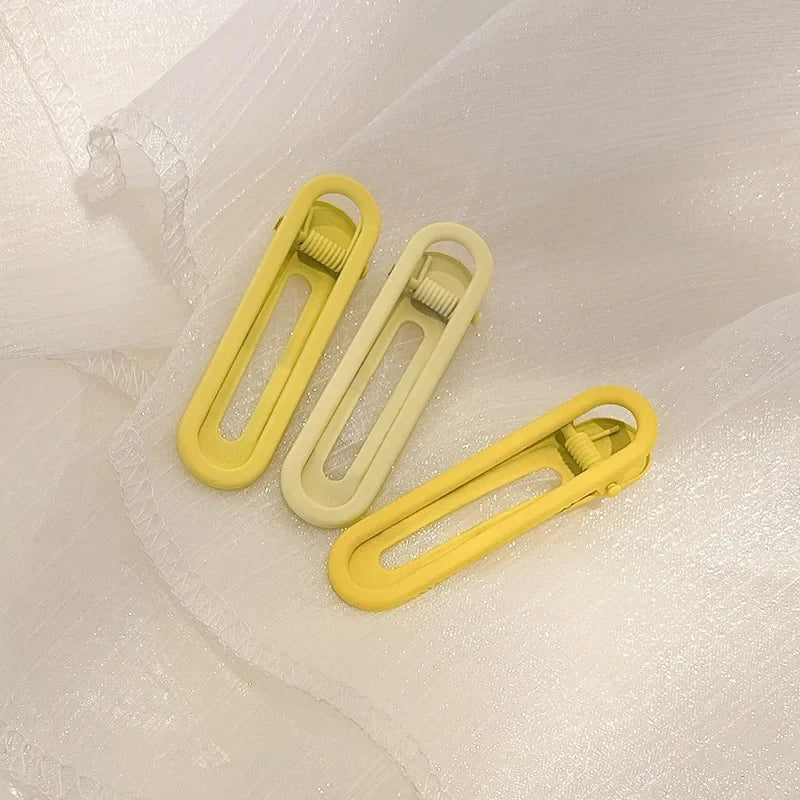 3pcs Seamless Hair Clip Candy Color Hairpin Styling Barrette Makeup Tools Headband Clips Fashion Hair Accessories for Women