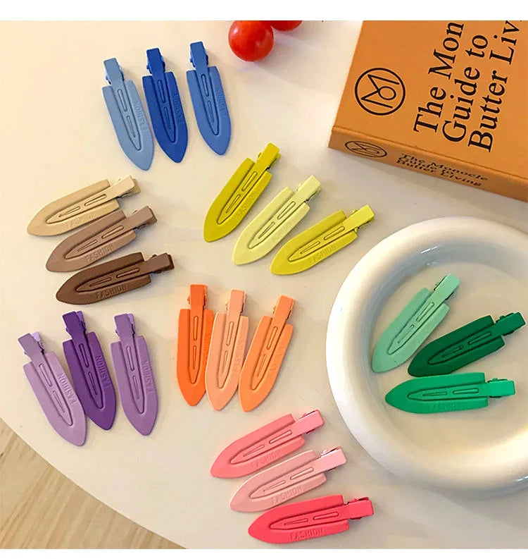 3pcs Seamless Hair Clip Candy Color Hairpin Styling Barrette Makeup Tools Headband Clips Fashion Hair Accessories for Women