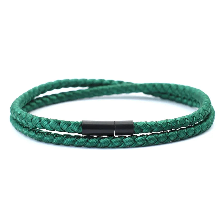 New Minimalist Keel Rope Bracelet For Men Bilayer Wrap Braslet Bangle Homme Nautical Braclet Gifts For Him Pulseria Joias