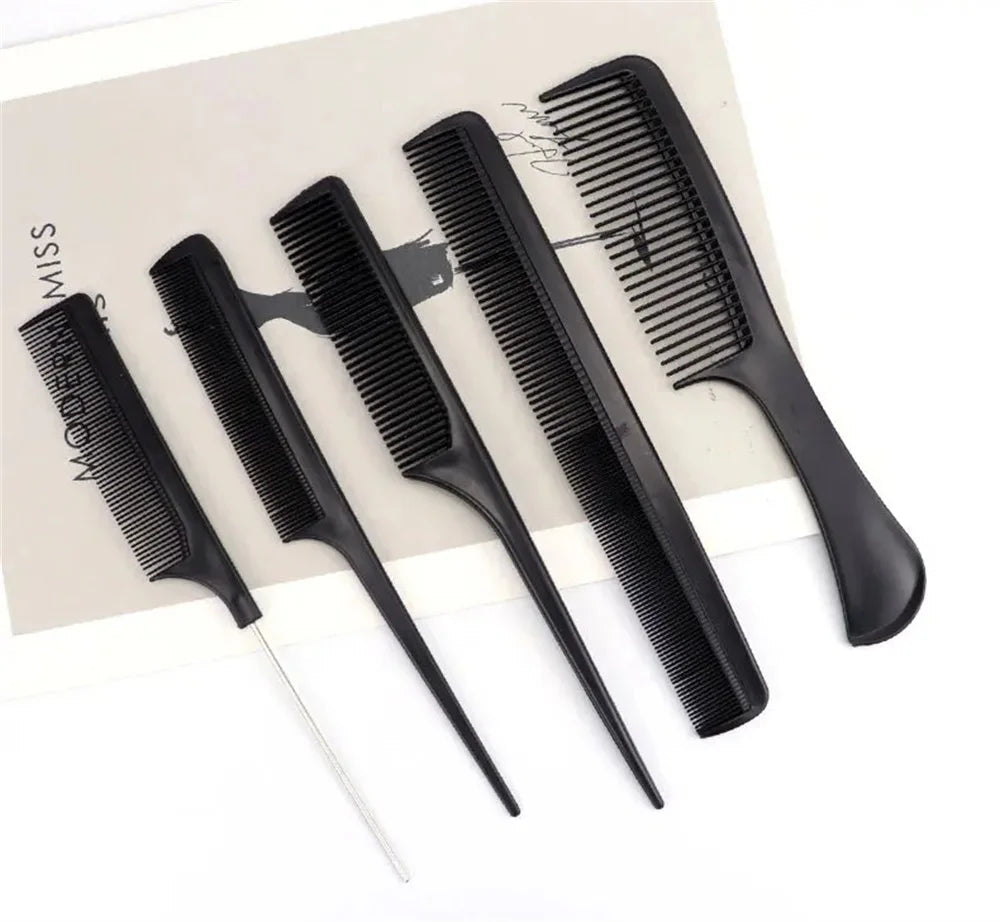 10PCS Professional Comb Multifunctional Comb Anti-static Hair Care and Hairdressing Tool Set Styling Salon Tool Accessories
