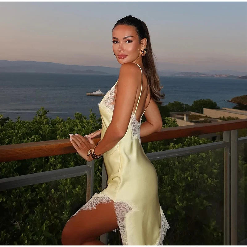 Women Knitted Hollow Out Mini Dresses Round Neck Sleeveless Off Shoulder Short Dress Lady Casual Summer Holiday Beach Robes