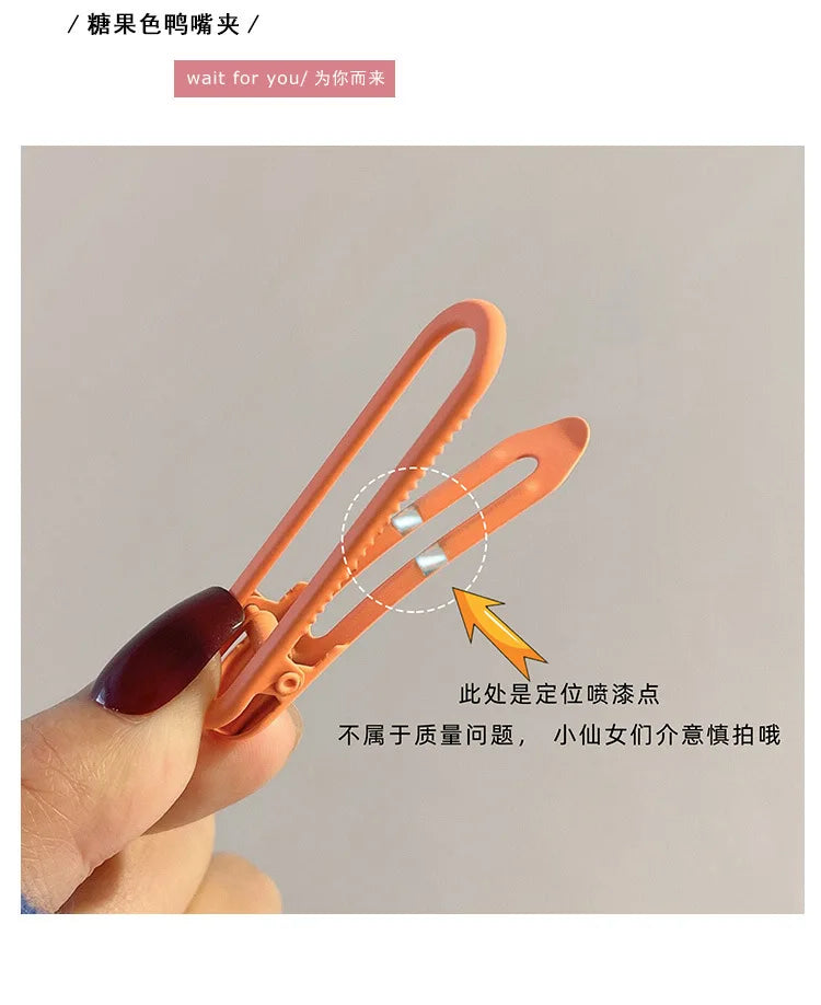 3pcs Seamless Hair Clip Candy Color Hairpin Styling Barrette Makeup Tools Headband Clips Fashion Hair Accessories for Women