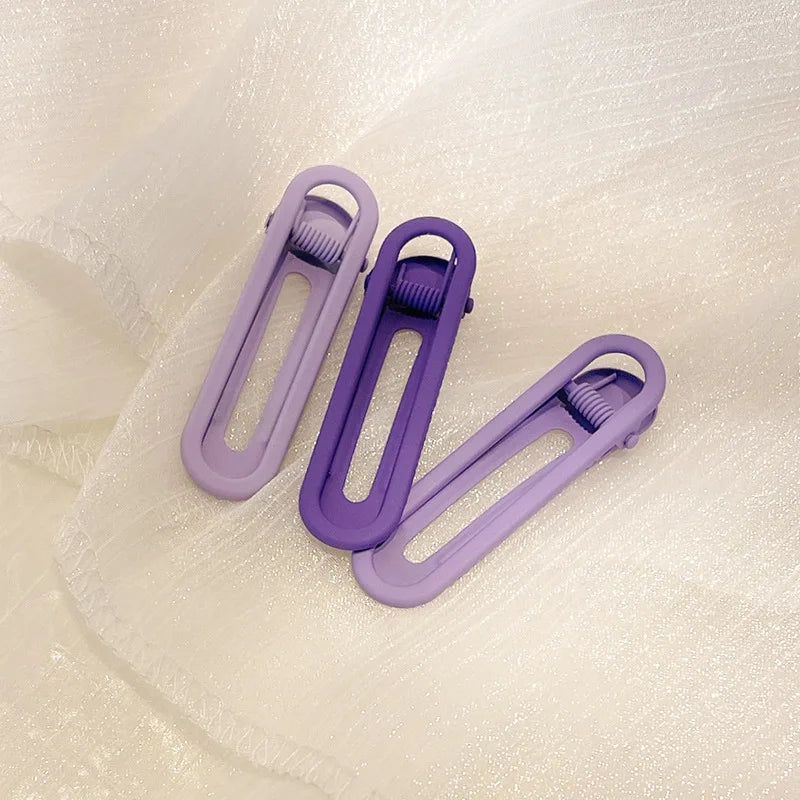 3pcs Seamless Hair Clip Candy Color Hairpin Styling Barrette Makeup Tools Headband Clips Fashion Hair Accessories for Women
