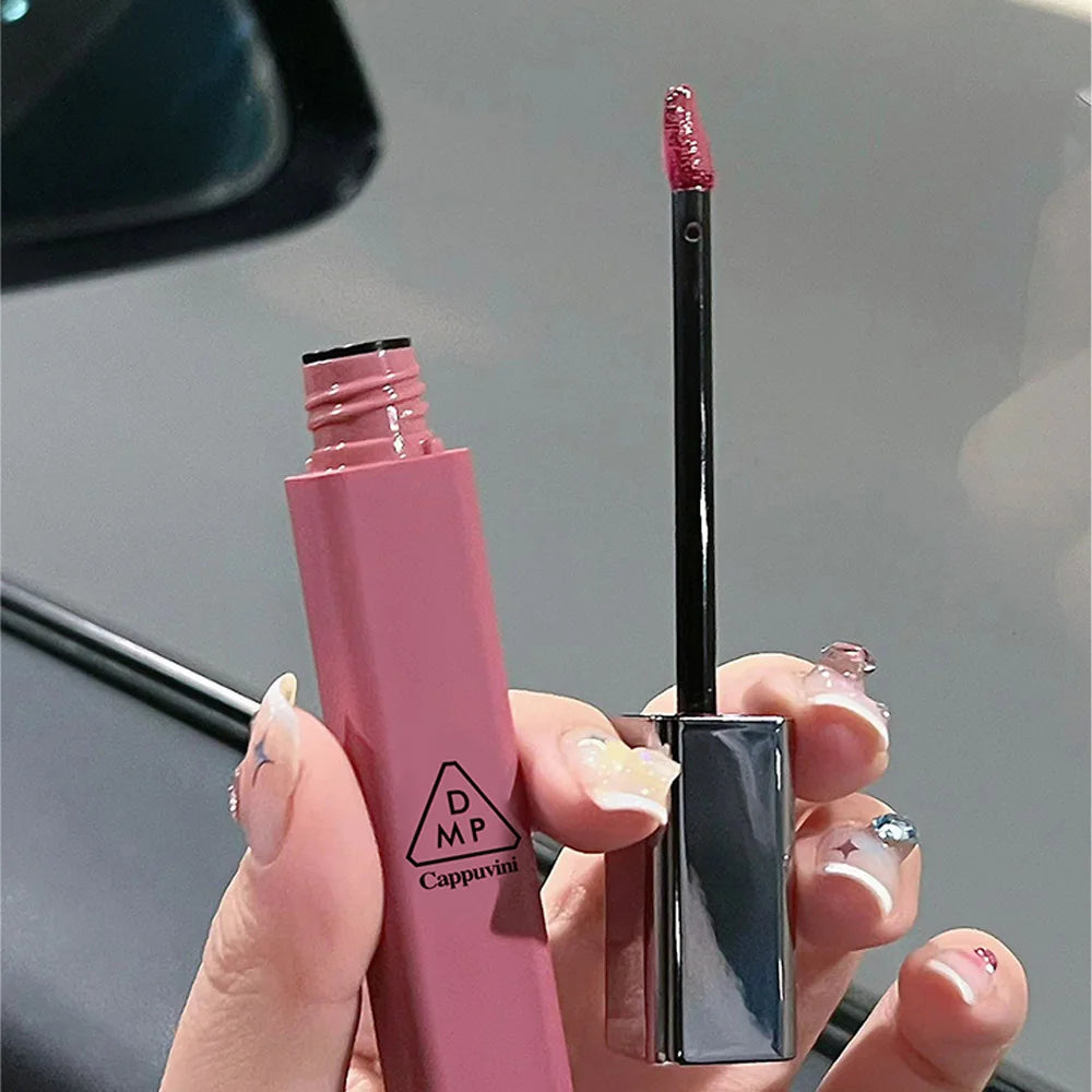 Cappuvini Matte Velvet Lip Glaze Moisturizing Smooth Long-Lasting Lipstick Makeup Lip Gloss