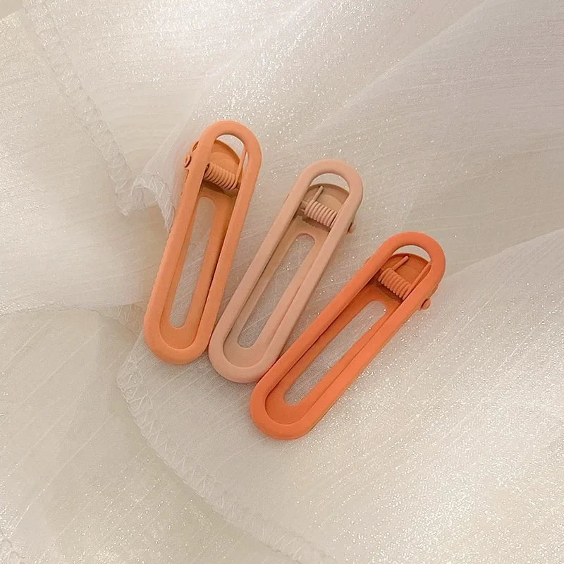 3pcs Seamless Hair Clip Candy Color Hairpin Styling Barrette Makeup Tools Headband Clips Fashion Hair Accessories for Women