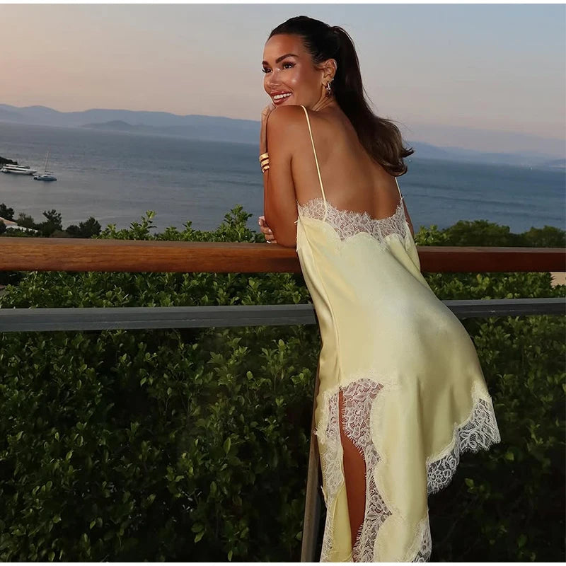 Women Knitted Hollow Out Mini Dresses Round Neck Sleeveless Off Shoulder Short Dress Lady Casual Summer Holiday Beach Robes