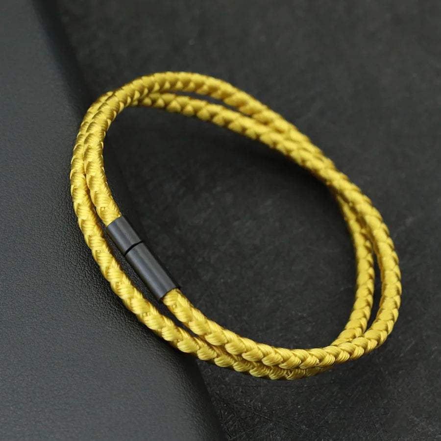 New Minimalist Keel Rope Bracelet For Men Bilayer Wrap Braslet Bangle Homme Nautical Braclet Gifts For Him Pulseria Joias
