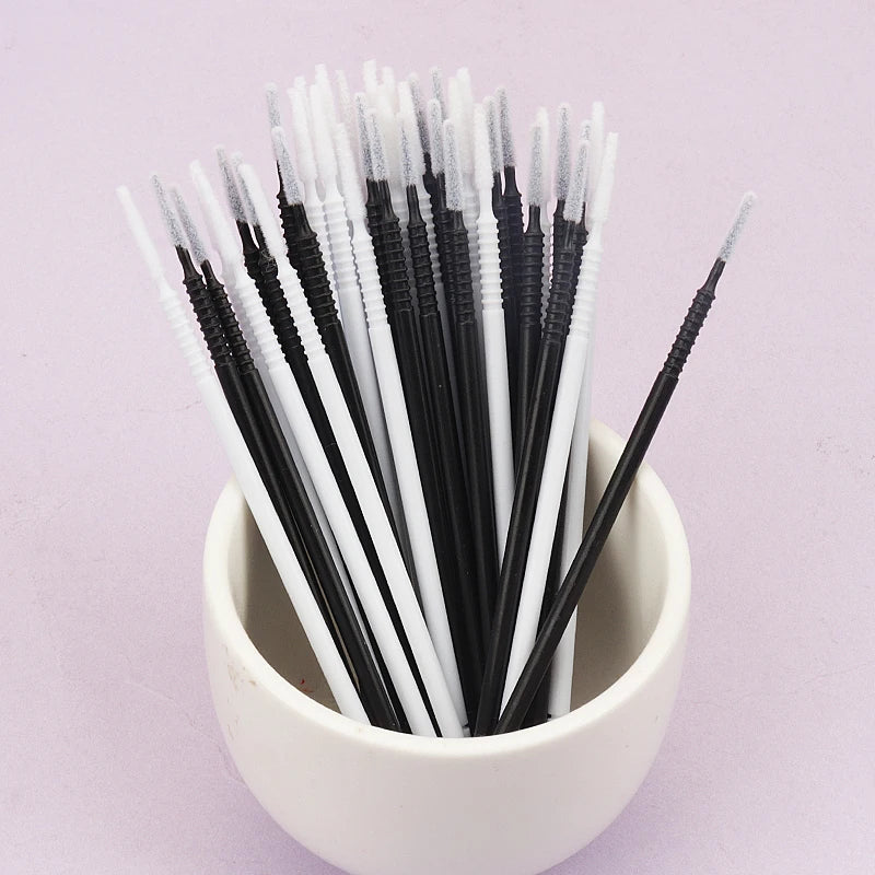 100 Pcs Disposable Spiral Handle Microbrush Mascara Wands Micro Brush Applicator Lashes Brushes Eyelash Extension Makeup Tools