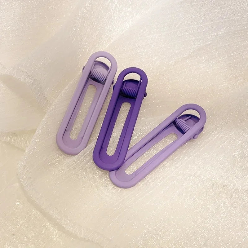 3pcs Seamless Hair Clip Candy Color Hairpin Styling Barrette Makeup Tools Headband Clips Fashion Hair Accessories for Women