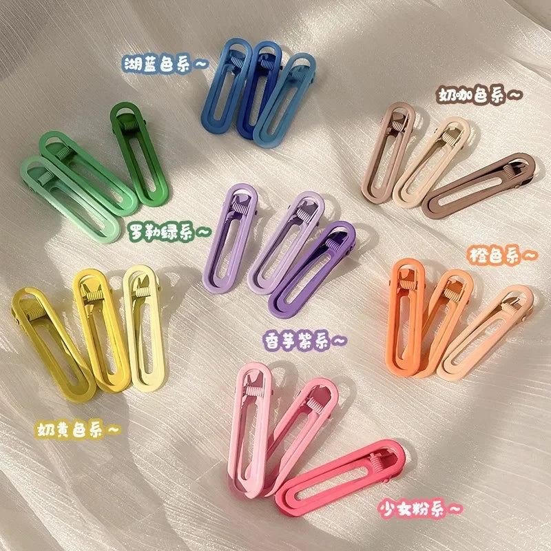 3pcs Seamless Hair Clip Candy Color Hairpin Styling Barrette Makeup Tools Headband Clips Fashion Hair Accessories for Women