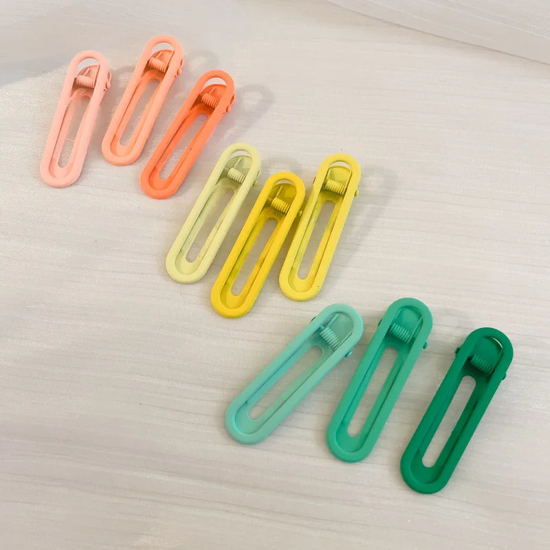 3pcs Seamless Hair Clip Candy Color Hairpin Styling Barrette Makeup Tools Headband Clips Fashion Hair Accessories for Women