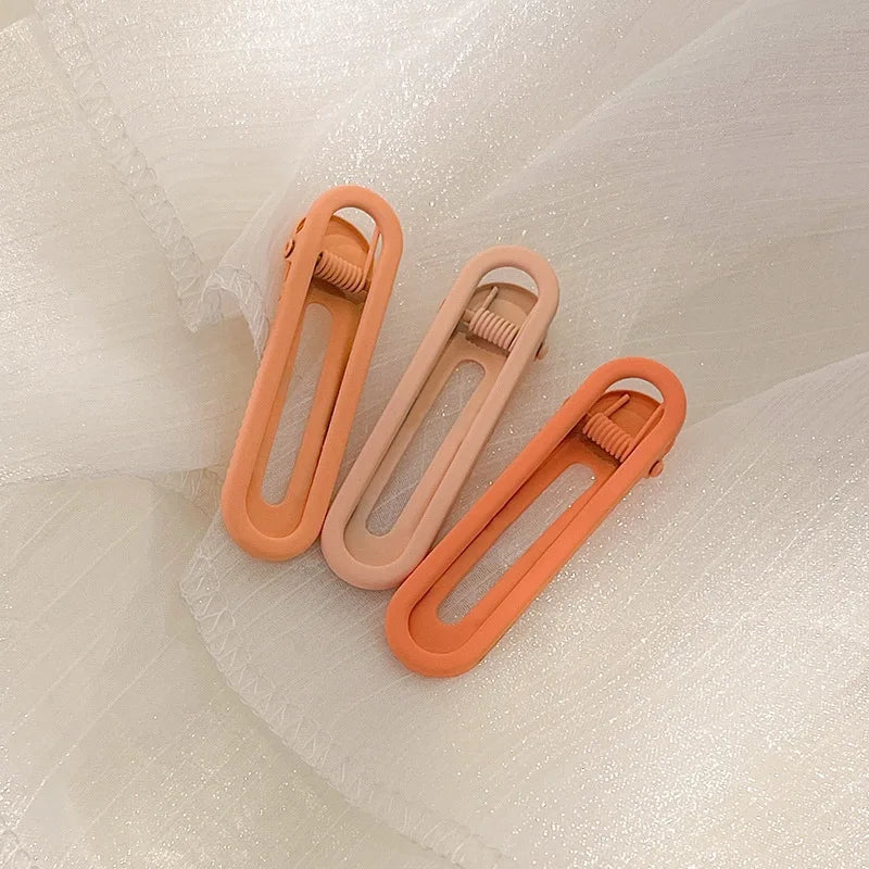 3pcs Seamless Hair Clip Candy Color Hairpin Styling Barrette Makeup Tools Headband Clips Fashion Hair Accessories for Women