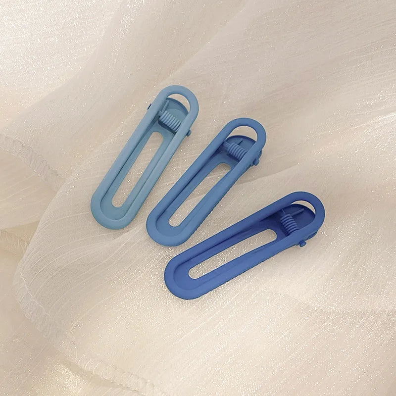 3pcs Seamless Hair Clip Candy Color Hairpin Styling Barrette Makeup Tools Headband Clips Fashion Hair Accessories for Women