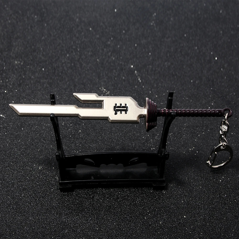 Anime Jujutsu Kaisen Keychain Nanami Kento Fushiguro Toji Weapon Model Pendant Keyring for Men Jewelry