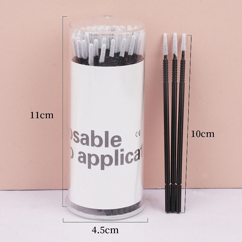100 Pcs Disposable Spiral Handle Microbrush Mascara Wands Micro Brush Applicator Lashes Brushes Eyelash Extension Makeup Tools