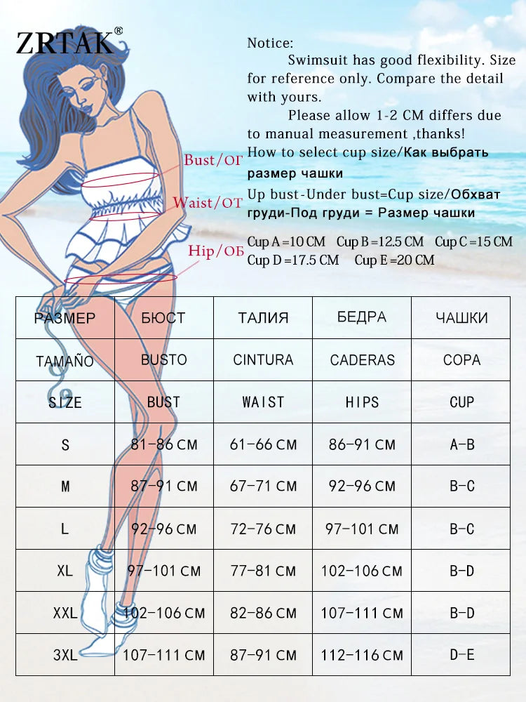 ZRTAK Triangle Bikinis Sexy Swimsuit Women's Swimwear 2025 High Cut Bathing Suit Push Up Two Piece Biquini Solid Tie Bikini Sets