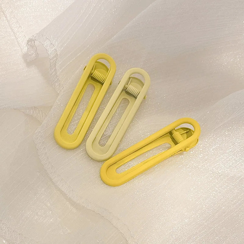 3pcs Seamless Hair Clip Candy Color Hairpin Styling Barrette Makeup Tools Headband Clips Fashion Hair Accessories for Women