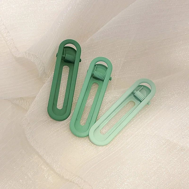 3pcs Seamless Hair Clip Candy Color Hairpin Styling Barrette Makeup Tools Headband Clips Fashion Hair Accessories for Women