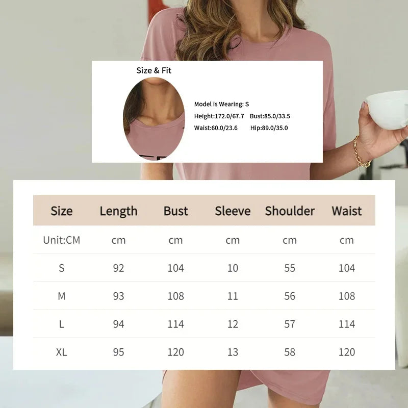 2026 New Milk Silk Nightgown Women Nightdress Short Sleeve Cartoon Nightgowns Sweet Casual Sleepwear Pijamas Sleepdress